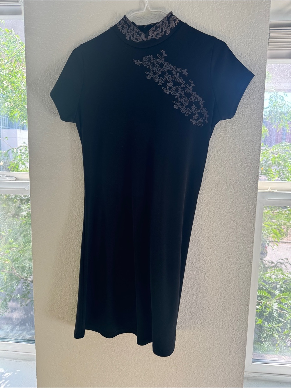 Y2K es.se Asian inspired black dress